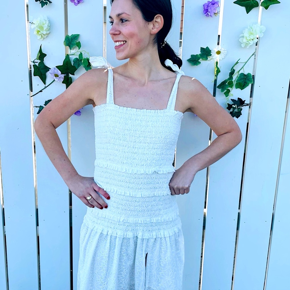 White midi Astr the Label dress